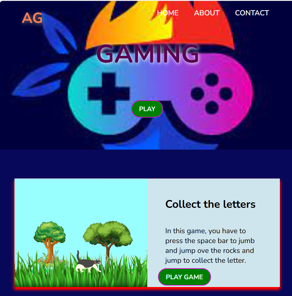 JS Game Website